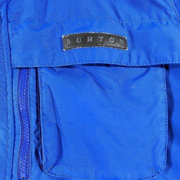 Burton Jacket Small Dry Ride Snowboard Ski Insulated Hooded Blue Full Zip Pocket - Picture 5 of 12